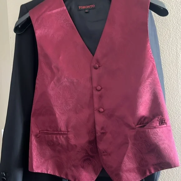 Classic Black Men's Tuxedo jacket size 40/34. Pants size 32 - Picture 8 of 10